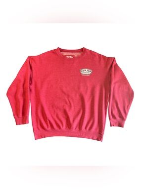Ron Jon Surf Shop - Vintage Style Red Pullover Graphic Crewneck Sweatshirt - LRG